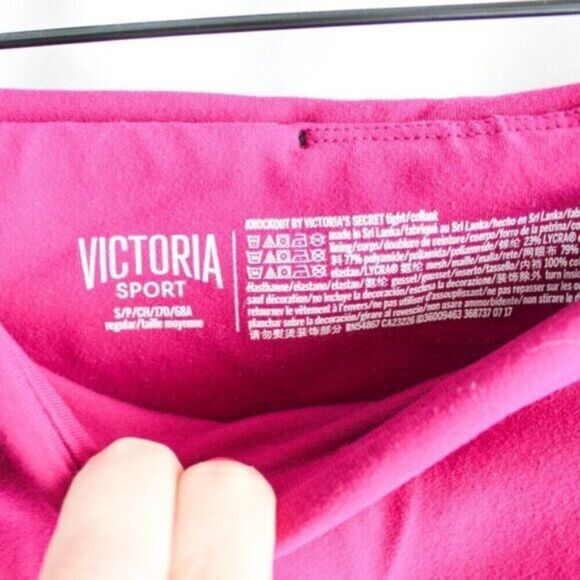 Victoria Secret Sport High Rise Knockout Tight Leggings Bright Fuchsia Small - Picture 6 of 6